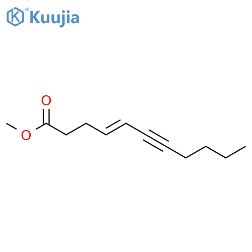 4-Undecen-6-ynoic acid, methyl ester, (E)- structure