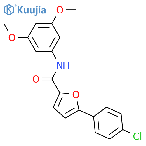 5-(4-Chlorophenyl)-N-(3,5-dimethoxyphenyl)-2-furancarboxamide structure