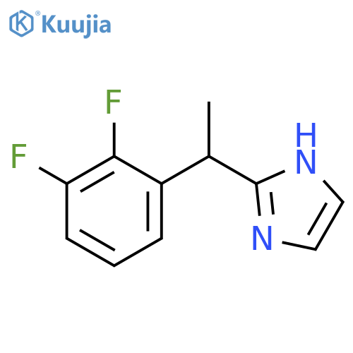 2-[1-(2,3-difluorophenyl)ethyl]-1H-Imidazole structure