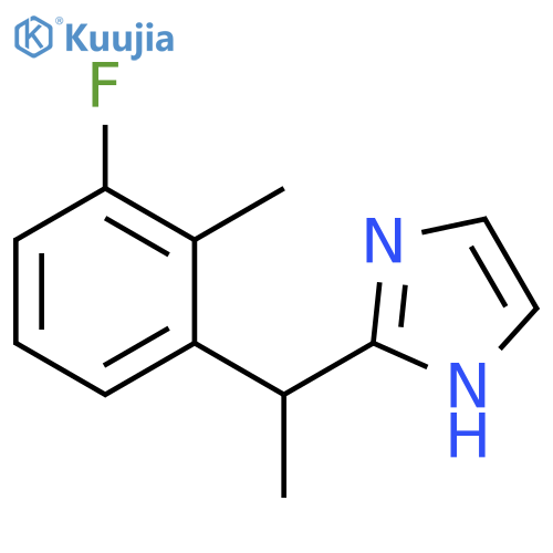 2-[1-(3-fluoro-2-methylphenyl)ethyl]-1H-Imidazole structure