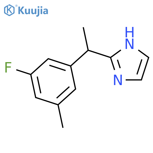 2-[1-(3-fluoro-5-methylphenyl)ethyl]-1H-Imidazole structure