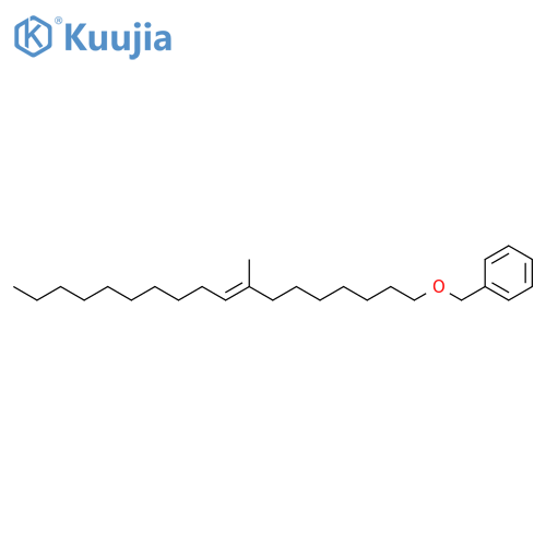 Benzene, [[(8-methyl-8-octadecenyl)oxy]methyl]- structure