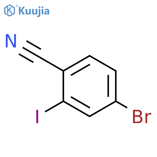 4-BROMO-2-IODOBENZONITRILE structure