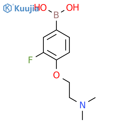4-(2-(Dimethylamino)ethoxy)-3-fluorophenylboronic acid structure