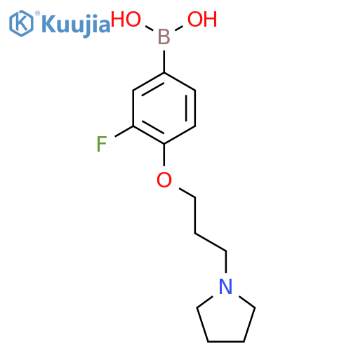 3-Fluoro-4-(3-(pyrrolidin-1-yl)propoxy)phenylboronic acid structure