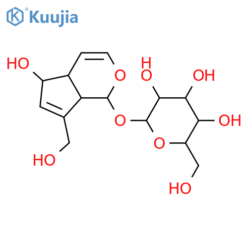 Aucubigenin; 1,6-Diepimer, 1-O-β-D-glucopyranoside structure