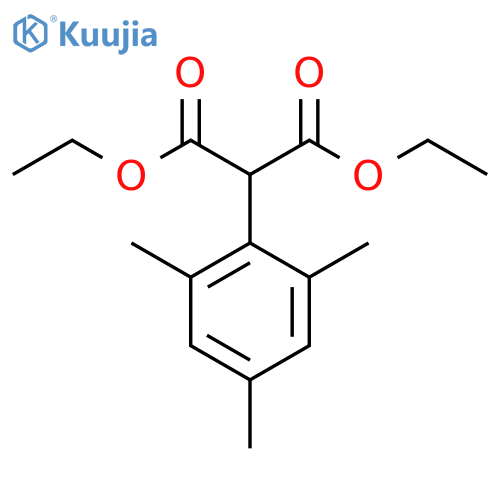Propanedioic acid,2-(2,4,6-trimethylphenyl)-, 1,3-diethyl ester structure