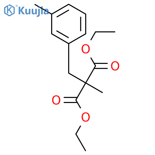 Propanedioic acid, methyl[(3-methylphenyl)methyl]-, diethyl ester structure