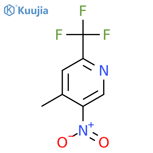 2-(Trifluoromethyl)-4-methyl-5-nitropyridine structure