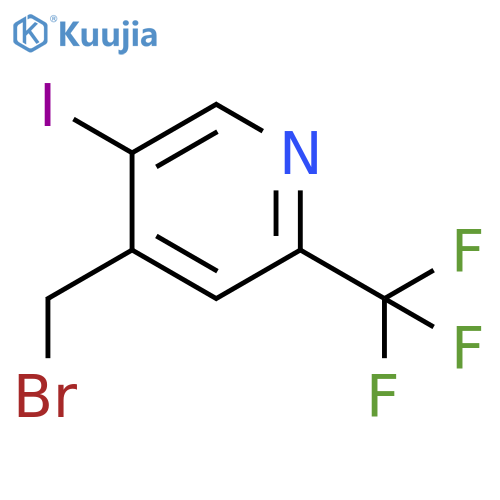 4-(Bromomethyl)-5-iodo-2-(trifluoromethyl)pyridine structure