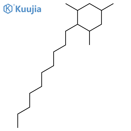 cyclohexane, 2-decyl-1,3,5-trimethyl- structure