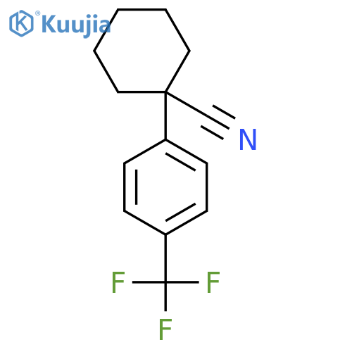 1-(4-(Trifluoromethyl)phenyl)cyclohexanecarbonitrile structure
