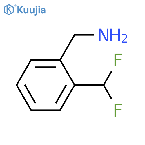 [2-(difluoromethyl)phenyl]methanamine structure