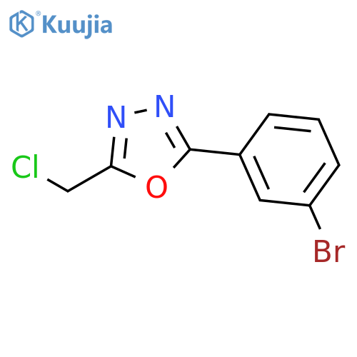 2-(3-Bromophenyl)-5-(chloromethyl)-1,3,4-oxadiazole structure