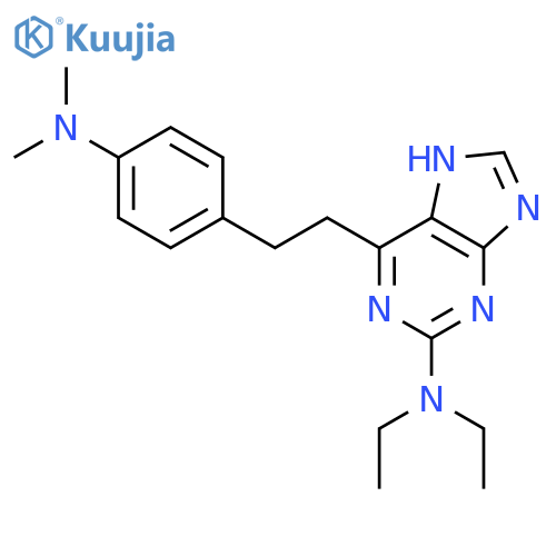 9H-Purin-2-amine,6-[2-[4-(dimethylamino)phenyl]ethyl]-N,N-diethyl- structure