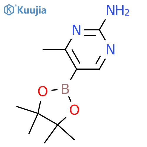 4-Methyl-5-(4,4,5,5-tetramethyl-1,3,2-dioxaborolan-2-YL)pyrimidin-2-amine structure