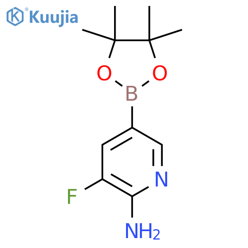 3-Fluoro-5-(4,4,5,5-tetramethyl-1,3,2-dioxaborolan-2-yl)pyridin-2-amine structure