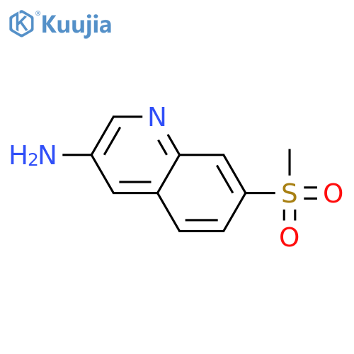 7-methylsulfonylquinolin-3-amine structure