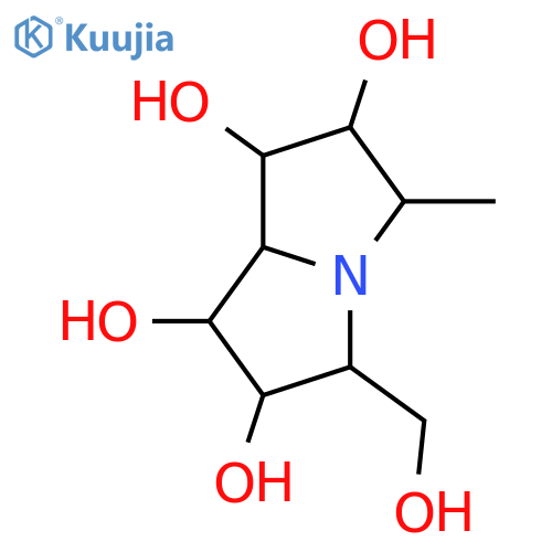 1,2,6,7-Tetrahydroxy-3-(hydroxymethyl)-5-methyl-1H-pyrrolizidine; (1R,2R,3R,5R,6R,7R,7aR)-form structure