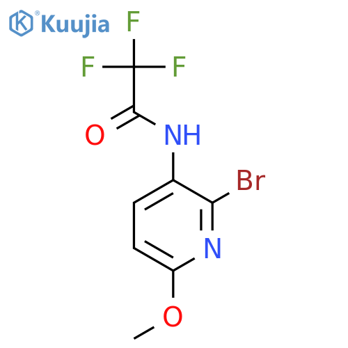 N-(2-Bromo-6-methoxypyridin-3-yl)-2,2,2-trifluoro-acetamide structure