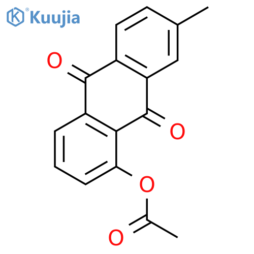 9,10-Anthracenedione, 1-(acetyloxy)-7-methyl- structure