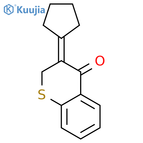 4H-1-Benzothiopyran-4-one, 3-cyclopentylidene-2,3-dihydro- structure
