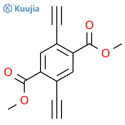 Dimethyl 2,5-diethynyl terephthalic acid structure