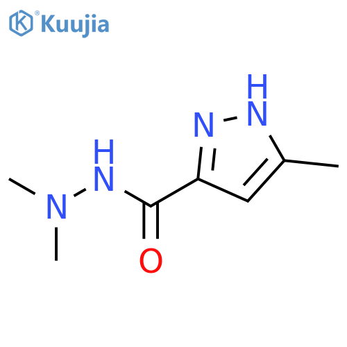 1H-Pyrazole-3-carboxylic acid, 5-methyl-, 2,2-dimethylhydrazide structure