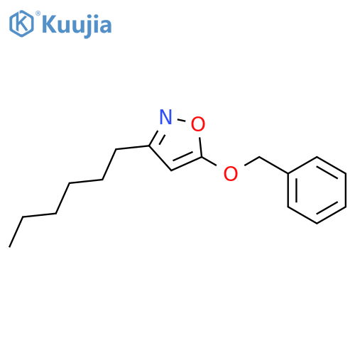Isoxazole, 3-hexyl-5-(phenylmethoxy)- structure