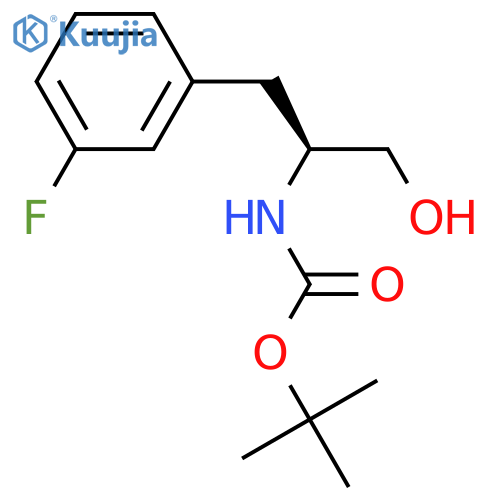(S)-Tert-Butyl (1-(3-fluorophenyl)-3-hydroxypropan-2-yl)carbamate structure