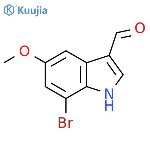 7-Bromo-5-methoxyindole-3-carboxaldehyde structure