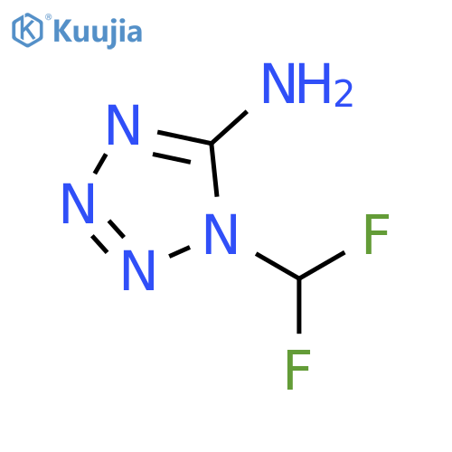 1-(difluoromethyl)-1H-1,2,3,4-tetrazol-5-amine structure