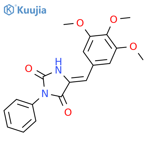 2,4-Imidazolidinedione, 3-phenyl-5-[(3,4,5-trimethoxyphenyl)methylene]- structure