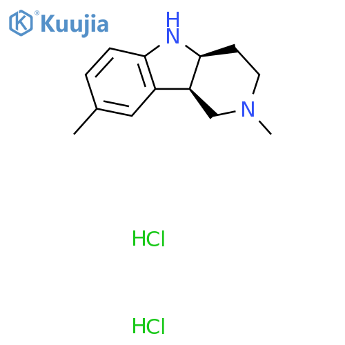 rac-(4aR,9bS)-2,8-dimethyl-1H,2H,3H,4H,4aH,5H,9bH-pyrido4,3-bindole dihydrochloride structure