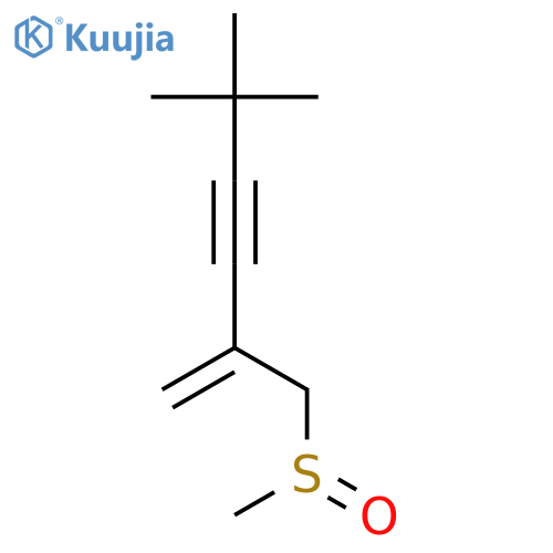 1-Hexen-3-yne, 5,5-dimethyl-2-[(methylsulfinyl)methyl]- structure
