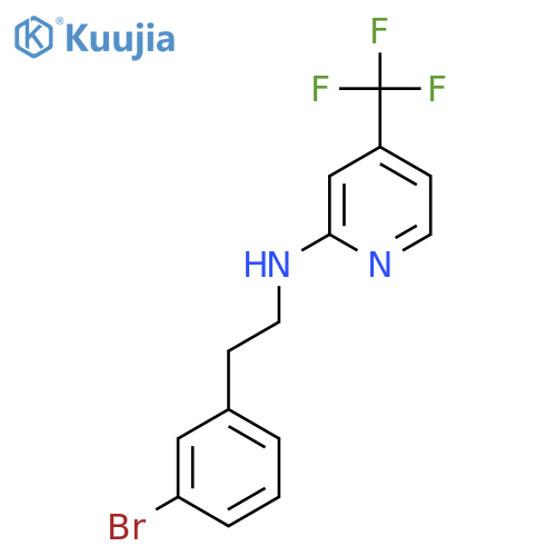 [2-(3-Bromo-phenyl)-ethyl]-(4-trifluoromethyl-pyridin-2-yl)-amine structure