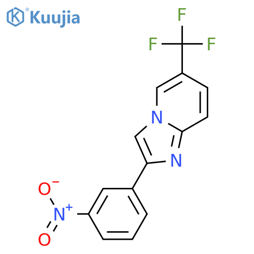 2-(3-nitrophenyl)-6-(trifluoromethyl)imidazo[1,2-a]pyridine structure