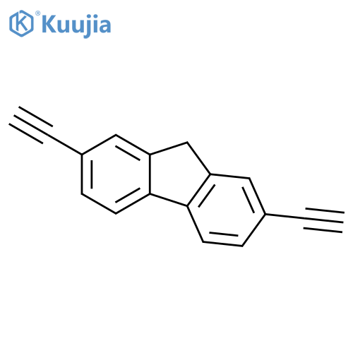 9H-Fluorene, 2,7-diethynyl- structure