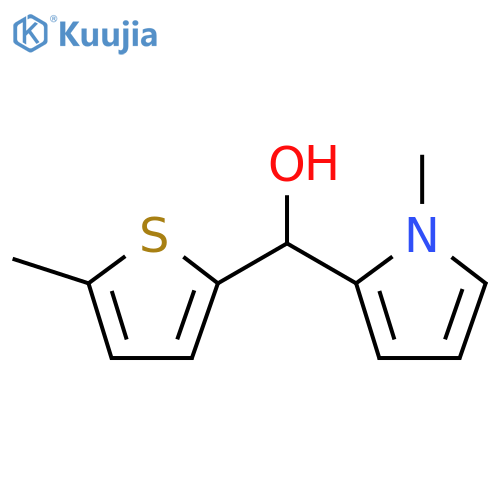1-(5-METHYLTHIOPHEN-2-YL)-1-(1H-PYRROL-2-YL)ETHANOL structure