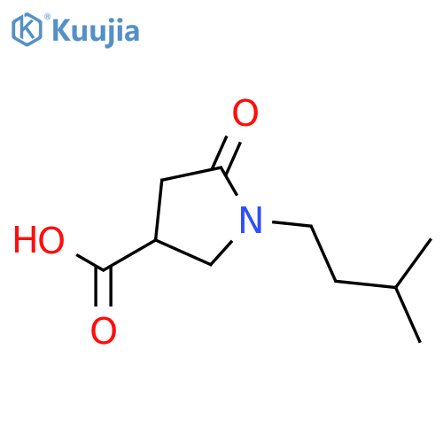 1-(3-methylbutyl)-5-oxopyrrolidine-3-carboxylic Acid structure