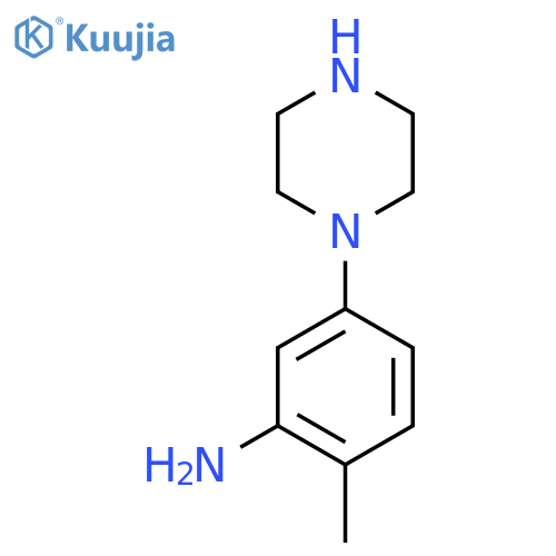 2-Methyl-5-(piperazin-1-yl)aniline structure