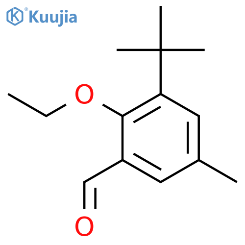 3-(1,1-Dimethylethyl)-2-ethoxy-5-methylbenZaldehyde structure