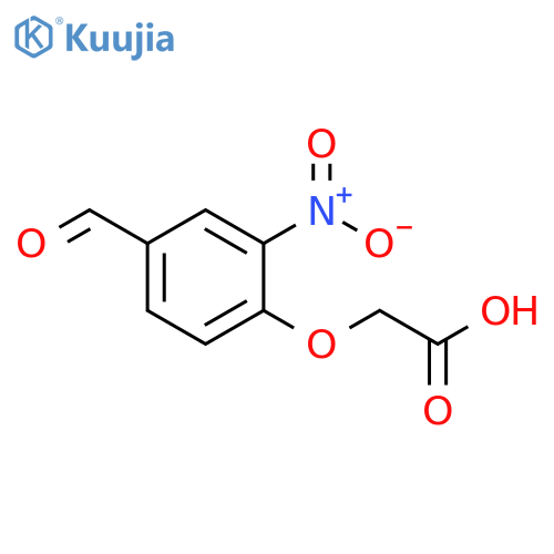 2-(4-formyl-2-nitrophenoxy)acetic acid structure