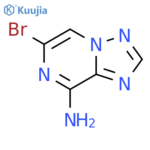 6-Bromo-1,2,4triazolo1,5-apyrazin-8-amine structure