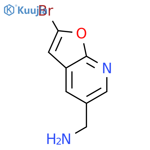 (2-Bromofuro[2,3-b]pyridin-5-yl)methanamine structure