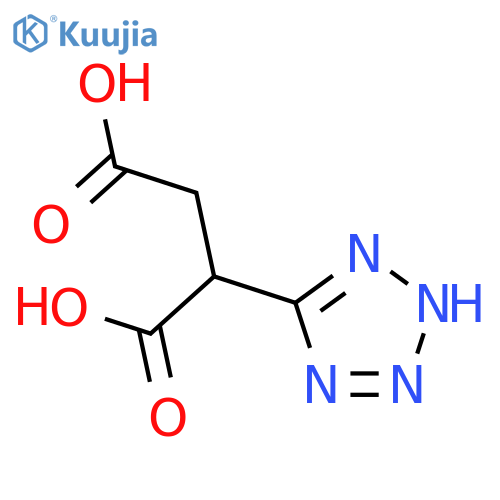 2-(1H-1,2,3,4-tetrazol-5-yl)butanedioic acid structure