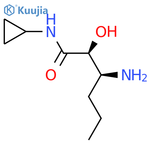 (2S,3S)-3-Amino-N-cyclopropyl-2-hydroxyhexanamide structure