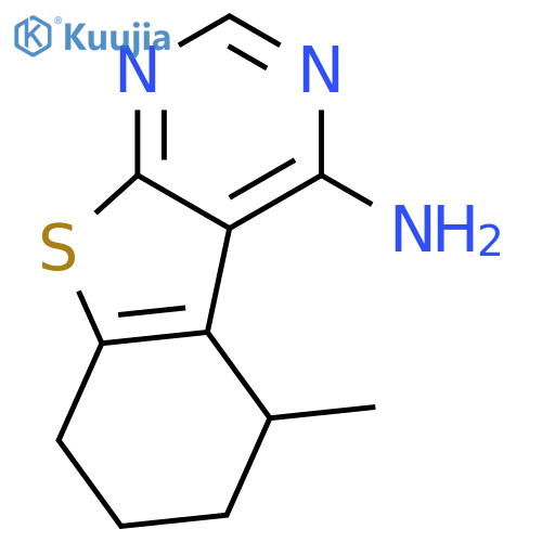5-methyl-5,6,7,8-tetrahydro1benzothieno2,3-dpyrimidin-4-amine structure