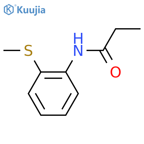 Propanamide, N-[2-(methylthio)phenyl]- structure