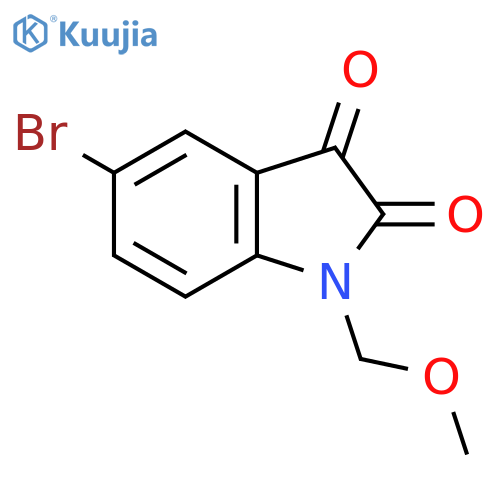 5-Bromo-1-(methoxymethyl)indoline-2,3-dione structure
